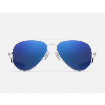 Randolph Concorde CR291 Matte Chrome Atlantic Blue Polarized 64mm  Sonnenbrille - Optilens.de