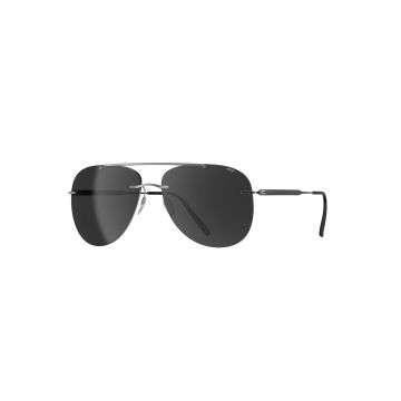 Silhouette 8751 75/6560 59mm Canatara Rimless Sonnenbrille Ruthenium Black mit SLM Grey
