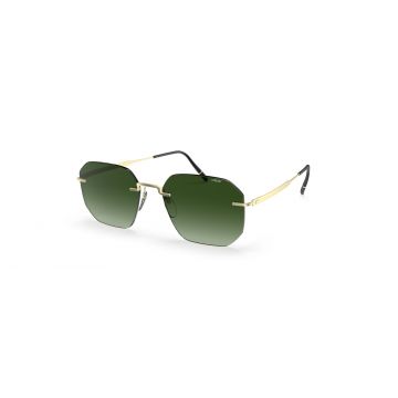 Silhouette 8753 75/8540 Panamint Randlos Sonnenbrille Champagne Green / SLM Green Gradient - Optilens.de