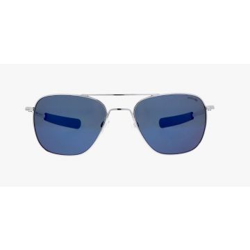 Randolph Aviator AF337 Bright Chrome Atlantic Blue Pol. 55mm  Alpha Industrie Edition - Optilens.de