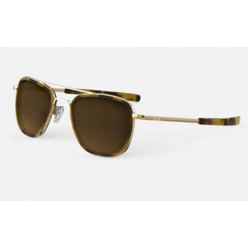 Randolph Aviator Fusion AI024 23K Gold Cape Sand Pol 58mm Sonnenbrille