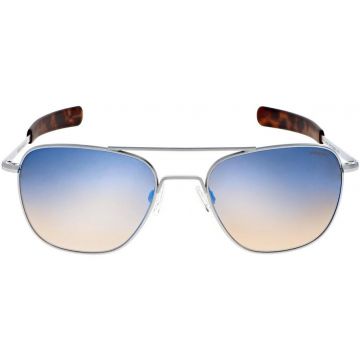 Randolph Aviator AF243 Matte Chrome Northern Lig. Pol. 55mm Sonnenbrille