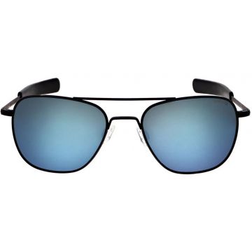 Randolph Aviator AF579 Matte Black Cobalt Pol. 61mm Sonnenbrille - Optilens.de