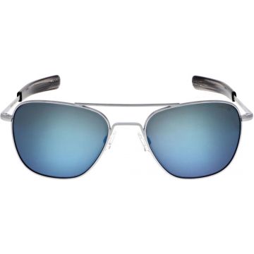 Randolph Aviator AF599 Matte Chrome Cobalt Pol. 61mm Sonnenbrille - Optilens.de