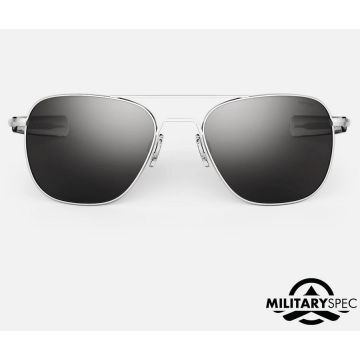 Randolph Aviator AF580 Matte Chrome Gray 61mm Sonnenbrille - Optilens.de