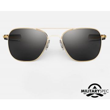 Randolph Aviator AF287 Gold 23K Gray Pol. 58mm Sonnenbrille