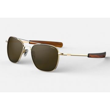 Randolph Aviator AF327 TS 23K Gold  American Tan Pol 58mm Sonnenbrille
