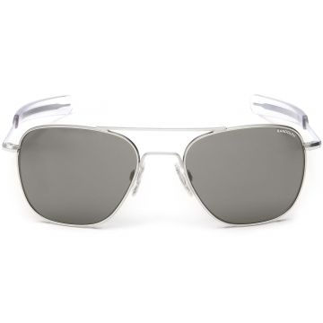 Randolph Engineering Aviator AF038 52mm Matte Chrome/Gray Polarized - Optilens.de 