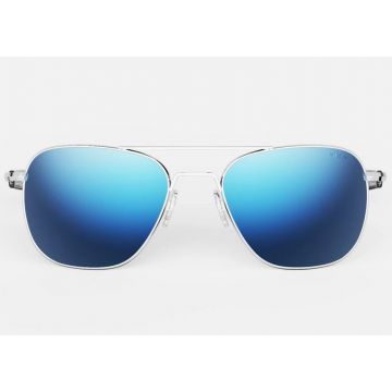 Randolph Aviator AF274 Bright Chrome Atlantic Blue 55mm Sonnenbrille