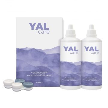 YALcare 2X360ml Kontaktlinsenpflegemittel von Menicon