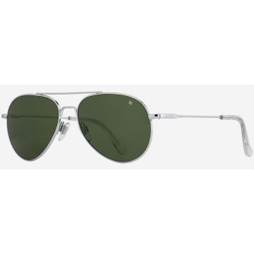 AO General Silver 55mm Green Mineral Sonnenbrille