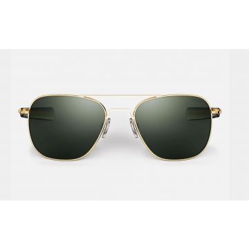 Randolph Engineering Aviator AF377 61mm Gold 23K/AGX Polarized - Optilens.de 