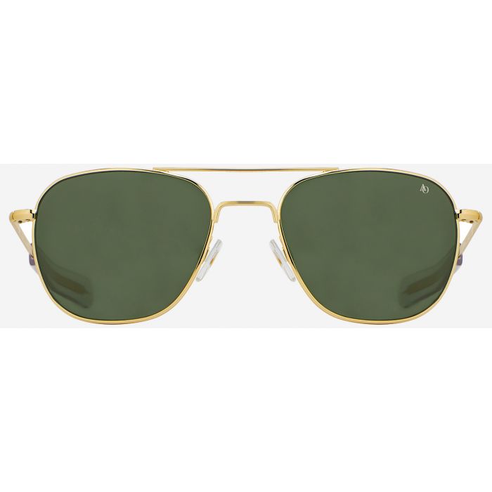 American Optical Original Pilot Gold 57mm Green Polarized Min. B Optilens