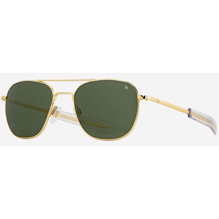American Optical Original Pilot Gold 57mm Green Nylon B Optilens