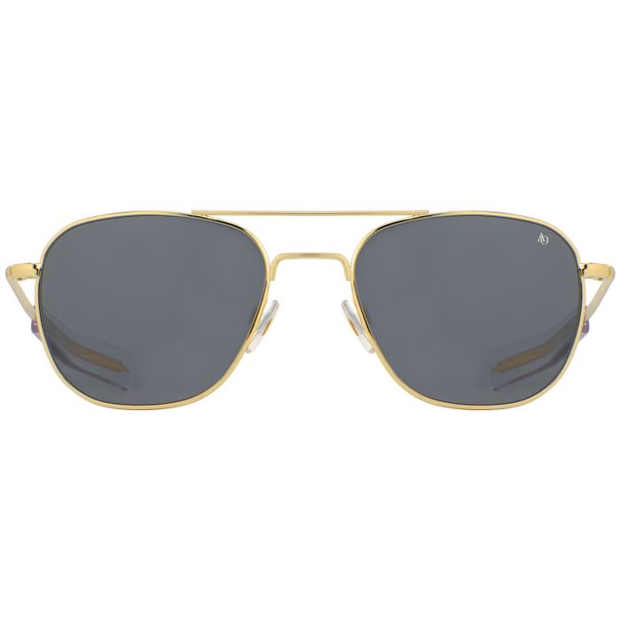 American Optical Original Pilot Gold 52mm Gray Polarized Min. B Optilens