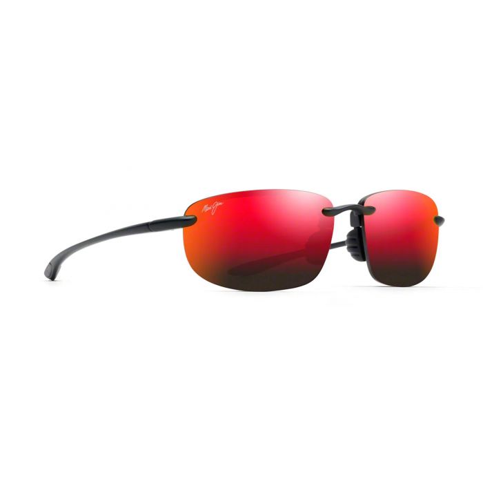 Maui Jim Hookipa RM407N 2M Mattes Schwarz Hawaii Lava Grau Polarized Optilens